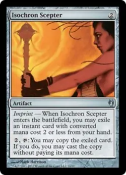 1x Isochron Scepter Light Play, English Duel Decks: Izzet vs Golgari MTG Magic - Image 1