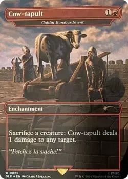 1x Cow-tapult - Goblin Bombardment NM-Mint, English Secret Lair MTG Magic - Image 1
