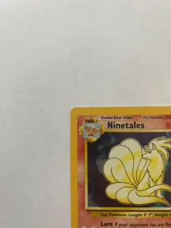 Ninetales 012/102 Pokemon TCG Base Set Unlimited Near Mint Holo - Image 2