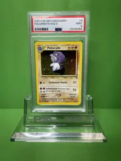 2001 POKEMON NEO DISCOVERY 9 POLIWRATH-HOLO PSA 9 - Image 1