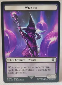 MTG Final Fantasy Double Sided Token 15/17 Wizard & Bird - Image 2