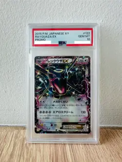 PSA 10 GEM MINT 2015 Pokemon Japanese Rayquaza EX Promo #122 / XY-P - Image 1