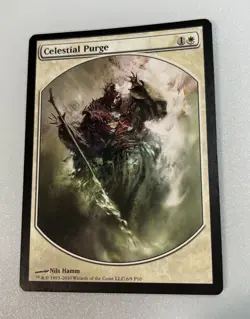 MTG 1X Celestial Purge X1 Textless Player Rewards Promo Magic - LP/MP - Image 1