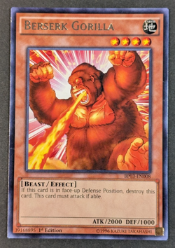 Yugioh TCG - Berserk Gorilla - BP03-EN008 - LP - 1st Edition - Rare - 2014 - Image 1