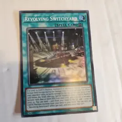 YUGIOH Super Rare Revolving Switchyard TCG OP10-EN011 Shiny - Image 1