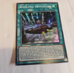 YUGIOH Super Rare Revolving Switchyard TCG OP10-EN011 Shiny - Image 2