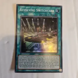 YUGIOH Super Rare Revolving Switchyard TCG OP10-EN011 Shiny - Image 3