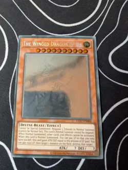 Yugioh! LP The Winged Dragon of Ra - LED7-EN000 - Ghost Rare - 1st Edition Light - Image 1