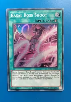 Near Mint Yugioh Basal Rose Shoot OP17-EN012 Unlimited Edition Super Rare - Image 1