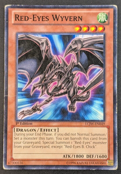 Yugioh TCG - 1x Red-Eyes Wyvern - LCJW-EN049 - HP - 1st Edition - Common 2013 - Image 1
