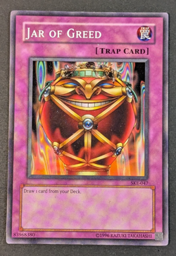 Yugioh TCG - 1x Jar of Greed - SKE-047 - NM/LP - Unlimited - Common - 2004 Trap - Image 1