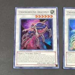 Yugioh TCG - 2x Underground Arachnid - DPC5-EN001 - NM - Limited Edition 2011 - Image 5