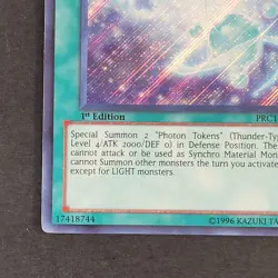 Yugioh TCG - Photon Sanctuary - PRC1-EN022 - NM/LP - 1st Ed - Secret Rare - 2012 - Image 3