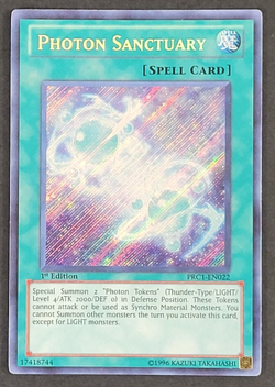 Yugioh TCG - Photon Sanctuary - PRC1-EN022 - NM/LP - 1st Ed - Secret Rare - 2012 - Image 1
