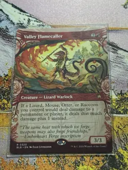 Valley Flamecaller - Showcase - BLB - MTG - NM Unplayed - EN - 0320 - Image 1