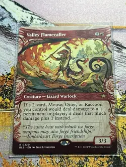 Valley Flamecaller - Showcase - BLB - MTG - NM Unplayed - EN - 0320 - Image 2