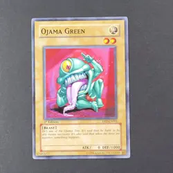 Yugioh TCG - Ojama Green - DP2-EN002 - LP/NM - 1st Ed. - Common - Beast - 2005 - Image 2