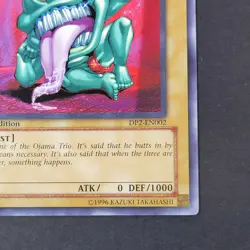 Yugioh TCG - Ojama Green - DP2-EN002 - LP/NM - 1st Ed. - Common - Beast - 2005 - Image 4