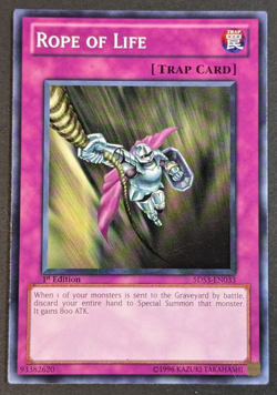 Yugioh TCG - 1x Rope of Life - 5DS3-EN033 - LP/NM - 1st Edition Common - 2010 - Image 1