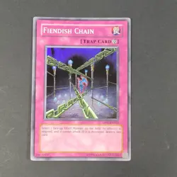 Yugioh TCG -1x Fiendish Chain - ABPF-EN064 - NM/LP - Unlimited - Super Rare 2009 - Image 3
