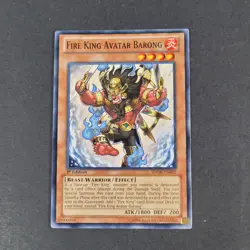 Yugioh TCG - Fire King Avatar Barong - SDOK-EN002 - NM - 1st Ed - Monster 2013 - Image 2