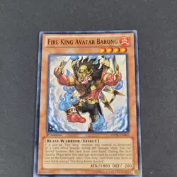 Yugioh TCG - Fire King Avatar Barong - SDOK-EN002 - NM - 1st Ed - Monster 2013 - Image 5