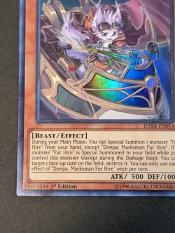 Yugioh TCG - 2x Donpa, Marksman fur Hire - DASA-EN014 - 1st - NM/LP - Super Rare - Image 3