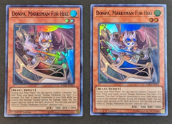 Yugioh TCG - 2x Donpa, Marksman fur Hire - DASA-EN014 - 1st - NM/LP - Super Rare - Image 1