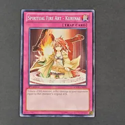 Yugioh TCG - Spiritual Fire Art - Kurenai - SDOK-EN036 - 1st Edition - NM - 2013 - Image 2