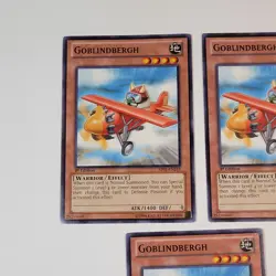 Yugioh TCG- 3x Goblindbergh - BP01-EN219 - Common - NM - 1st Ed - Warrior - 2012 - Image 3