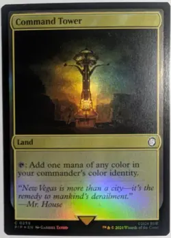 Command Tower Foil x1 Fallout Commander MTG Magic the Gathering LP/NM - Image 1