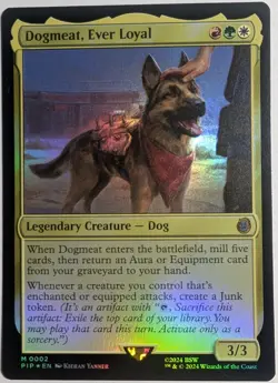 Dogmeat, Ever Loyal Foil x1 Fallout MTG Magic the Gathering LP/NM - Image 1