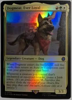 Dogmeat, Ever Loyal Foil x1 Fallout MTG Magic the Gathering LP/NM - Image 1