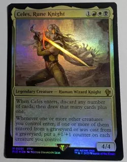 Celes, Rune Knight Foil x1 Final Fantasy MTG Magic the Gathering LP/NM - Image 1
