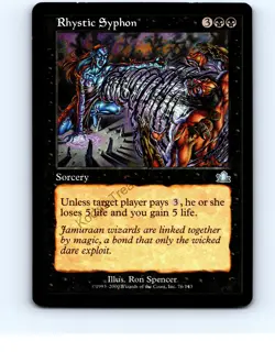 Rhystic Syphon #76 Uncommon Prophecy MTG NP Near Mint or Better - Image 1