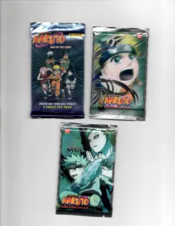 Naruto CCG & TRADING CARD Booster Packs Lot Of 3 FACTORY Sealed (SEE SCAN) - Image 1