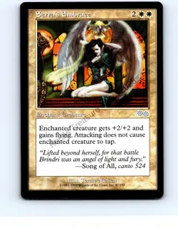 Serra's Embrace #47 Uncommon Urza's Saga MTG NP Near Mint or Better - Image 1