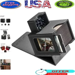 Versatile Card Deck Box with 35pt Holder & Dice Tray - MTG Storage - Image 1