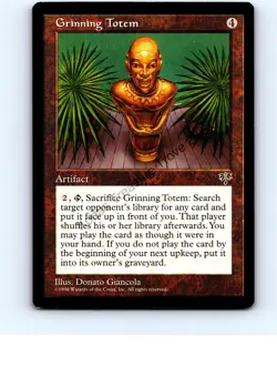 Grinning Totem Artifact Rare Mirage 1996 MTG NP Lightly played - Image 1