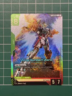 Gundam Card Game GD01 Newtype Rising GD01-024 LR Wing Gundam Zero - Image 1