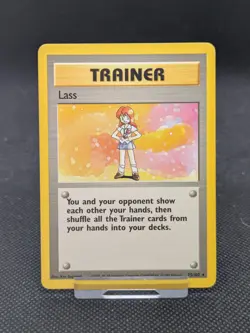 Lass 75/102 Rare Base Set Pokemon Card WOTC LP EXCELLENT - Image 1