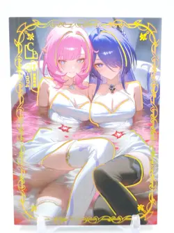 Key of The Moon & Stars - Anime Waifu Trading Card - Acheron & Elysia - Image 1