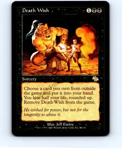 Death Wish #64 Black Rare Judgment MTG NP Near Mint or Better - Image 1