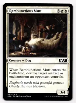 MTG Rambunctious Mutt 030/274 M21 2021 Core Set Common - Image 1