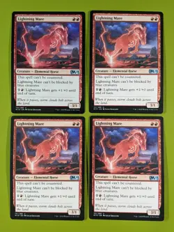 Lightning Mare x4 Core Set 2019 M19 4x MTG Magic the Gathering - Image 1