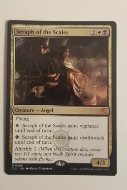MTG 1x Seraph of the Scales, NM, Ravnica: Clue, Afterlife Deathtouch Vigilance - Image 1