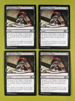 Nightmare's Thirst x4 Core Set 2019 M19 4x MTG Magic the Gathering - Image 1