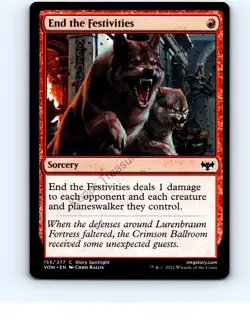 End the Festivities #155 Common Innistrad: Crimson Vow MTG NP NM/NM+ - Image 1