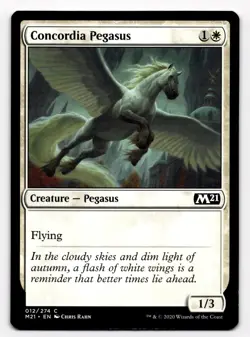 MTG Concordia Pegasus 012/274 M21 2021 Core Set Common - Image 1