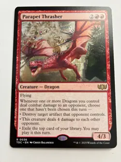 MTG Parapet Thrasher Commander: Tarkir: Dragonstorm Regular NM - Image 1
